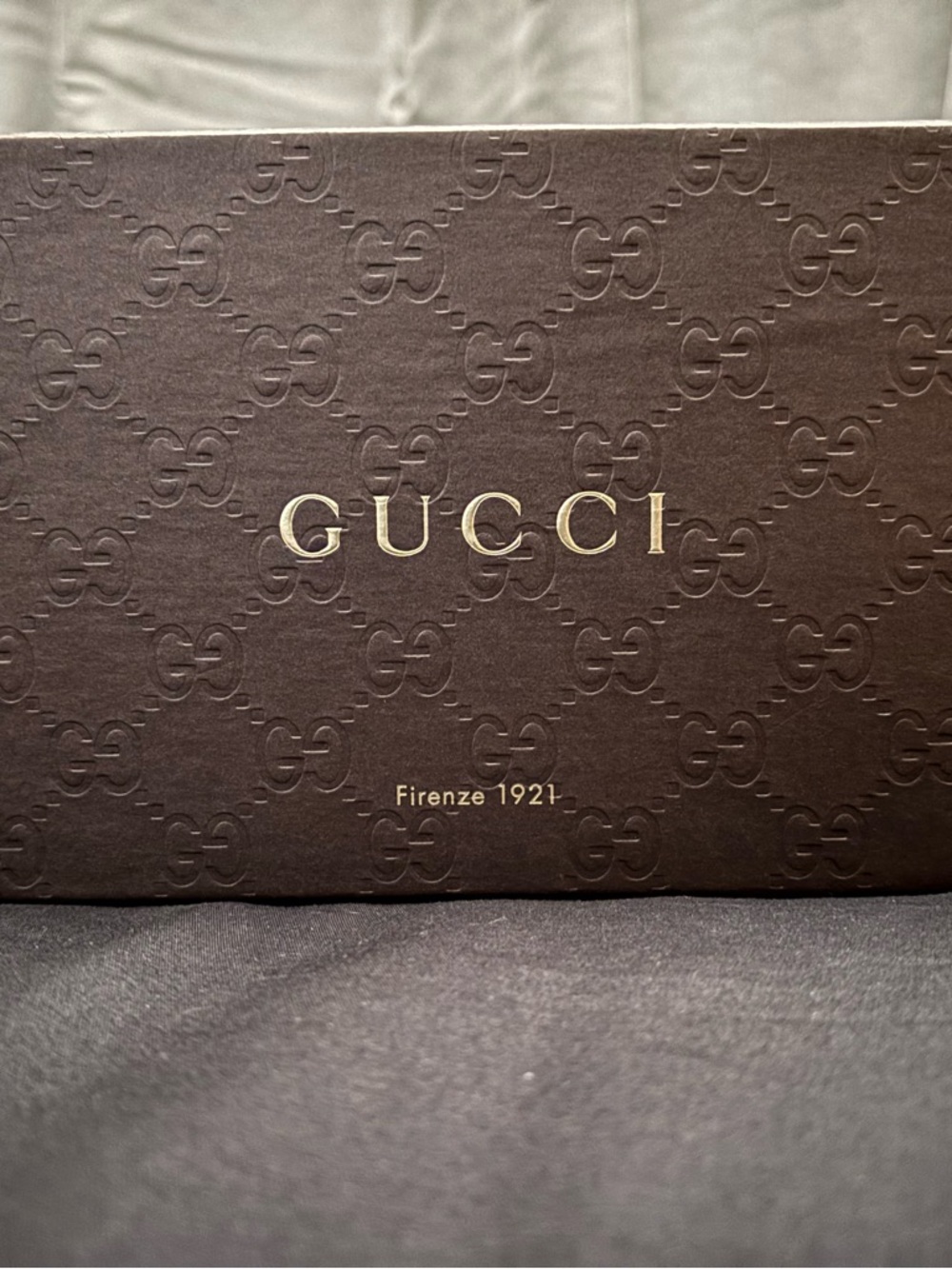 Gucci Pink GG Embossed Leather Clutch with Gold Double G - Picture 10 of 12